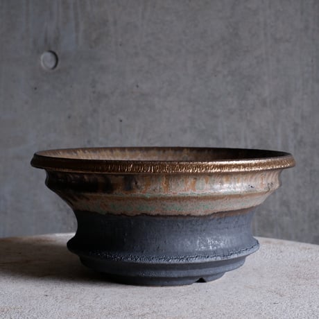 Φ24×h11.3㎝  matte verdigris pot  H602