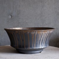 Φ32.8(in30.5)×h14.2㎝  燻bronze pot  H756