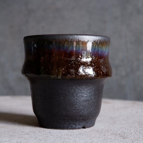 Φ8×h8.3㎝ coral verdigris pot  H675
