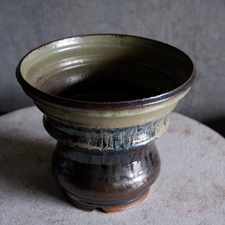 Φ24.8×h21㎝  琥珀beige pot  H567