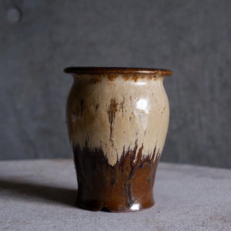 Φ10.2(in6.6)×h12.7㎝  琥珀beige pot  H587
