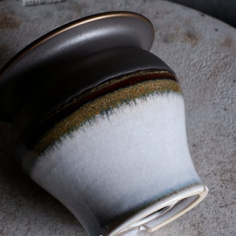Φ16.2(in12)×h15.3㎝ titan bronze pot  H648