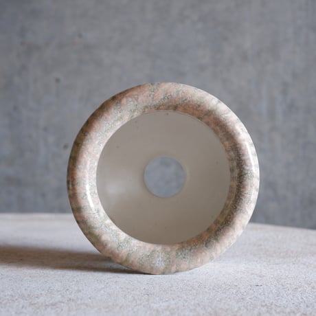 Φ10.5(in7.3)×h7㎝ zircon(pink gray) pot  H689