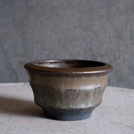 Φ12.3(in10)×h7.5㎝  matte verdigris pot  H616