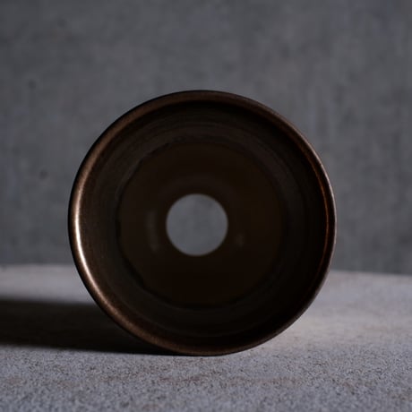 Φ9.2×h12㎝ titan bronze pot  H659
