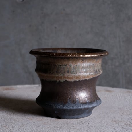 Φ12.3×h10.2㎝  matte verdigris pot  H611