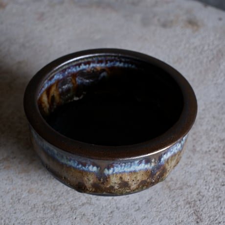 Φ12(in10)×h6.8㎝ coral verdigris pot  H668