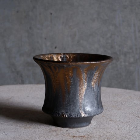Φ9.5×h8.3㎝  燻bronze pot  H784