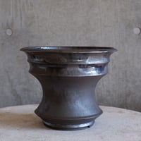 Φ23(in20.5)×h18.7㎝ 燻(brown) pot  H962