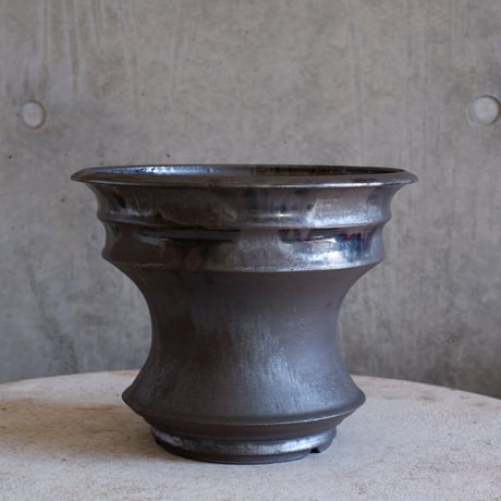 Φ23(in20.5)×h18.7㎝ 燻(brown) pot  H962