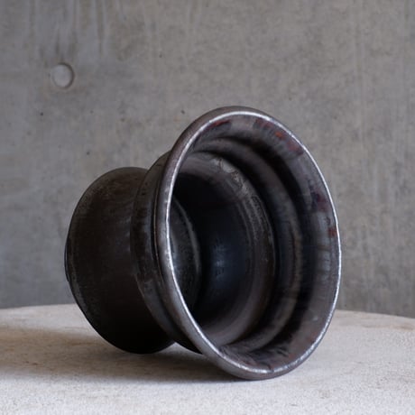 Φ17×h13.8㎝ 燻(brown) pot  H968