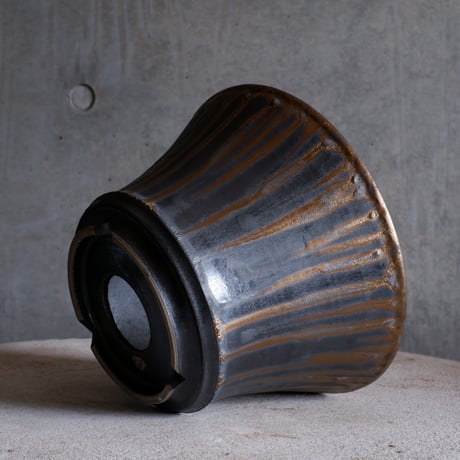 Φ23(in20.8)×h13.5㎝  燻bronze pot  H763
