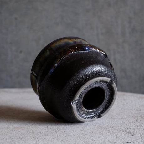 Φ8×h7㎝ coral verdigris pot  H680