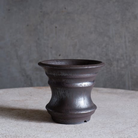 Φ9.7×h8.5㎝ 燻(brown) pot  H971