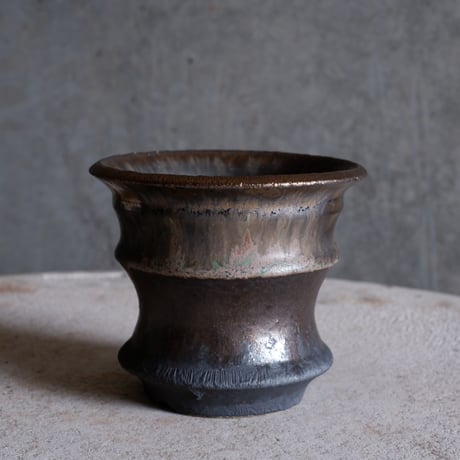 Φ11.5×h10.2㎝  matte verdigris pot  H612