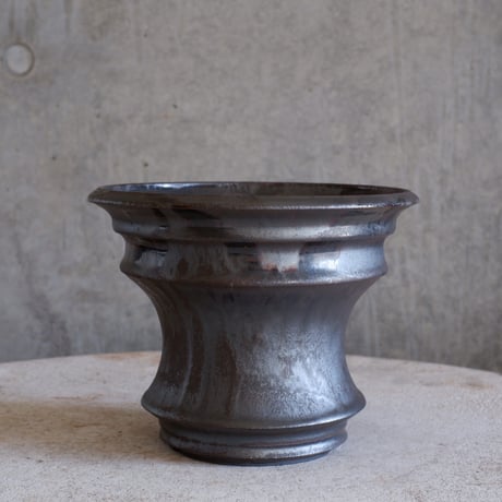 Φ16.2×h14㎝ 燻(brown) pot  H967