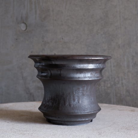 Φ17×h13.8㎝ 燻(brown) pot  H968