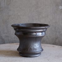 Φ16.2×h14㎝ 燻(brown) pot  H967