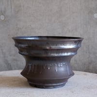Φ21.7(in20)×h14.5㎝ 燻(brown) pot  H965