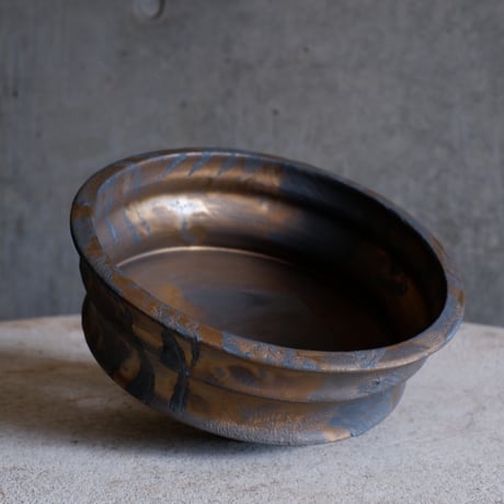 Φ18(in15.7)×h7.7㎝  bronze鉄彩 pot  H726