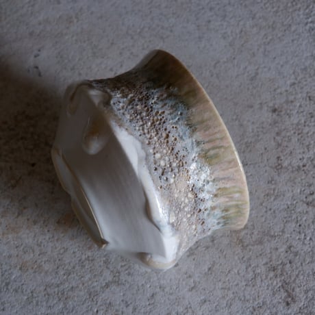 Φ8.8×h6㎝ coral pot  H698