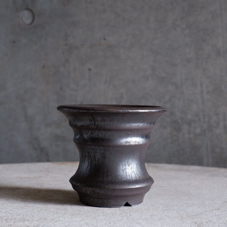 Φ9.7×h8.5㎝ 燻(brown) pot  H971