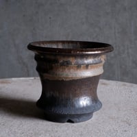 Φ12.5×h11.2㎝  matte verdigris pot  H609