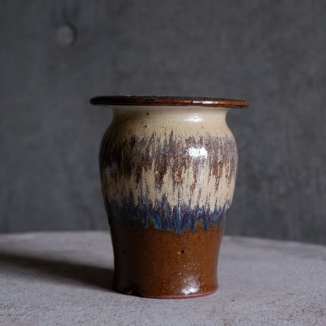 Φ10.8(in6.5)×h13㎝  琥珀beige pot  H586