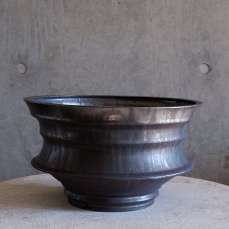 Φ31.2(in29)×h18.8㎝ 燻(brown) pot  H958
