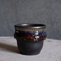 Φ7.8×h7.4㎝ coral verdigris pot  H679