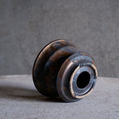 Φ9.5×h6.5㎝  bronze鉄彩 pot  H737