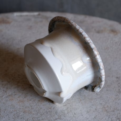 Φ11(in7.3)×h7.3㎝ zircon(pink gray) pot  H688