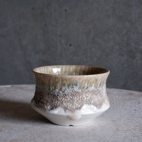Φ8.8×h6㎝ coral pot  H698