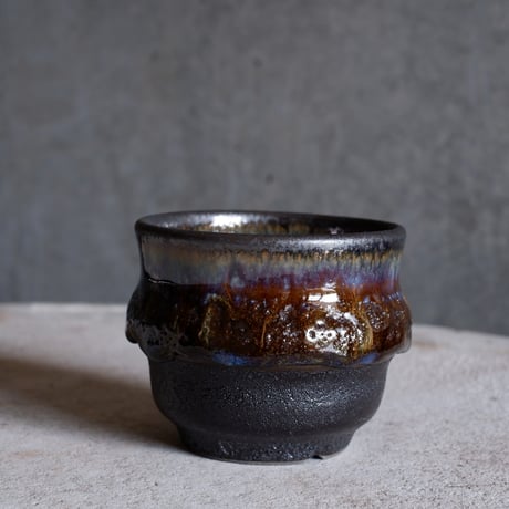 Φ8×h7㎝ coral verdigris pot  H680