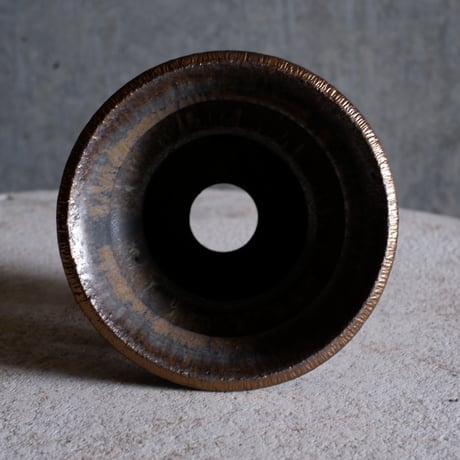 Φ12.3×h10㎝  matte verdigris pot  H613