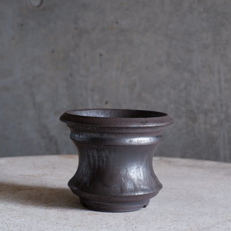 Φ9.5×h7.8㎝ 燻(brown) pot  H972
