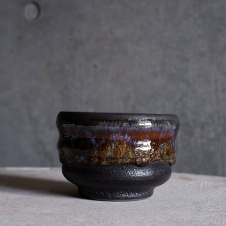 Φ9.5×h6.8㎝ coral verdigris pot  H670