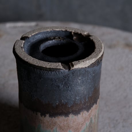 【OUTLET】Φ7.5(in5.2)×h11.8㎝  matte verdigris pot  H620