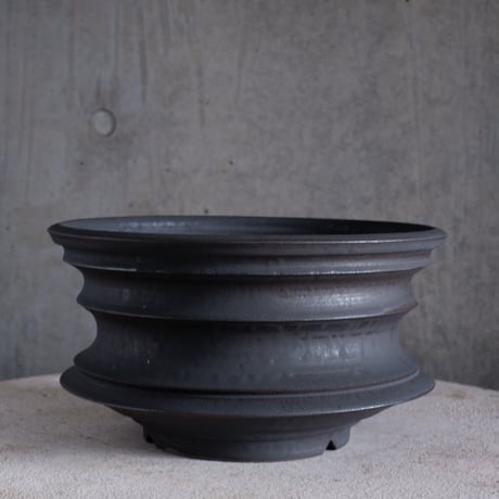 Φ26.5(in24.3)×h14.5㎝ 燻 pot  H976