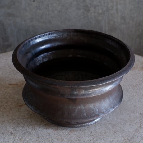 Φ17.2×h11㎝ 燻(brown) pot  H969