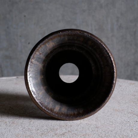 Φ12.5×h11.2㎝  matte verdigris pot  H609