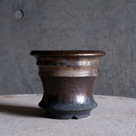 Φ12.5×h11.2㎝  matte verdigris pot  H609