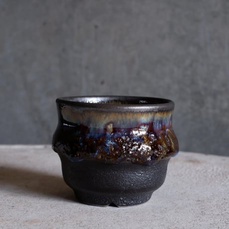 Φ8×h7㎝ coral verdigris pot  H680
