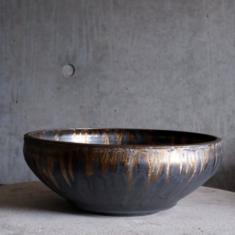 Φ30.5×h11.3㎝  燻bronze pot  H759