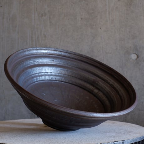 Φ37.7×h14㎝ 燻(brown) pot  H959