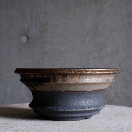 Φ24×h11.3㎝  matte verdigris pot  H602