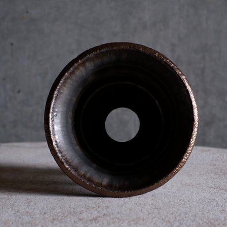 Φ11.5×h10.2㎝  matte verdigris pot  H612