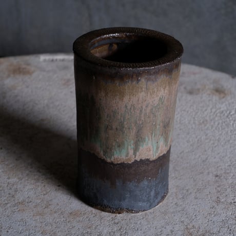 【OUTLET】Φ7.5(in5.2)×h11.8㎝  matte verdigris pot  H620