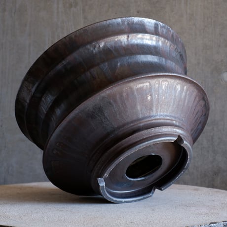 Φ31.2(in29)×h18.8㎝ 燻(brown) pot  H958