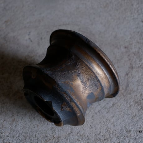 Φ10×h7.5㎝  bronze鉄彩 pot  H730